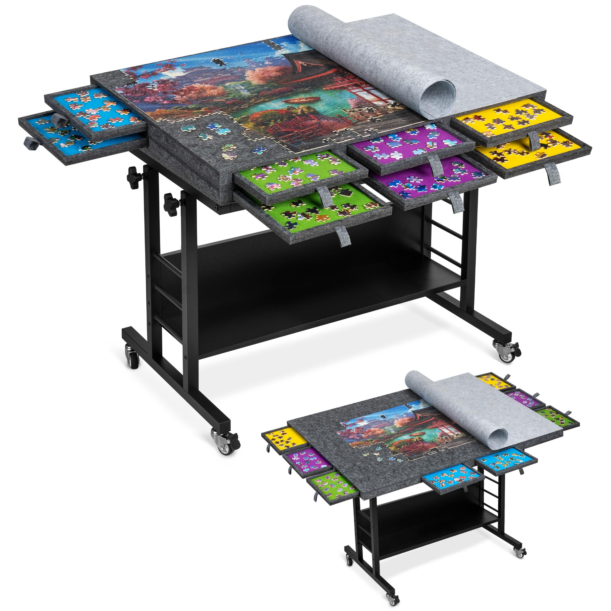 Amazon.com: Tektalk 2000 Piece Foldable Felt Jigsaw Puzzle Board